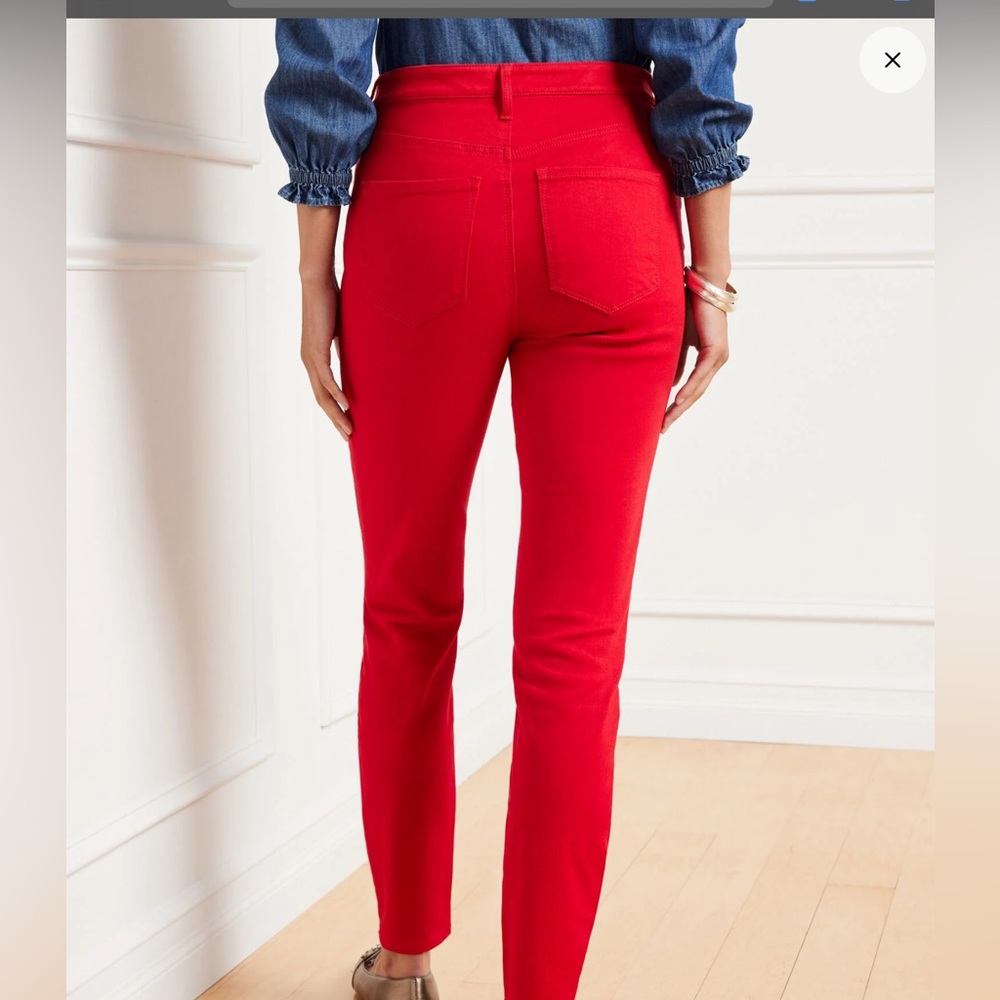 Talbots Red ankle high-waist Womens Jeggings
